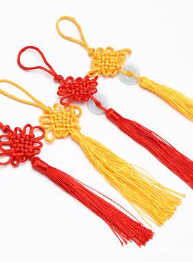 中国结挂件2026新款中国结小号纯手工编织挂件方胜结新年挂饰小中