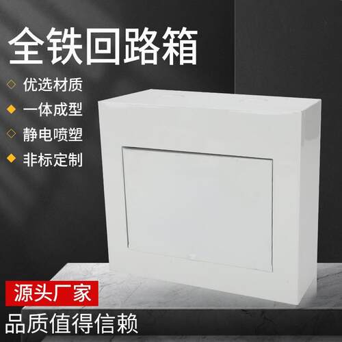 低压照明回路箱防水强电箱PZ30全铁家用配电箱出租房8路空开箱