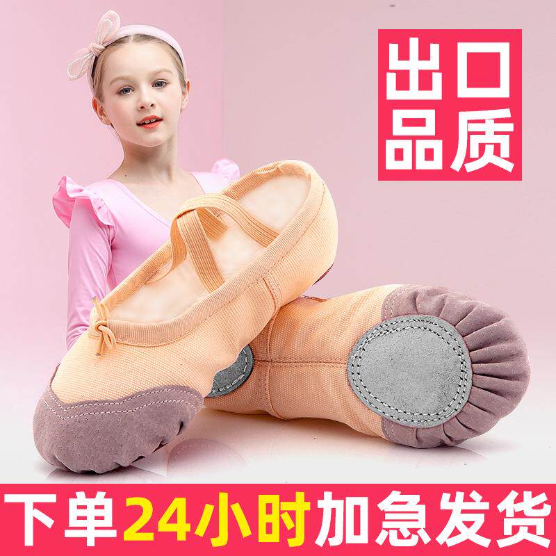 皮头舞蹈鞋成人男女练功形体芭蕾软底瑜伽猫爪鞋小孩跳舞考级
