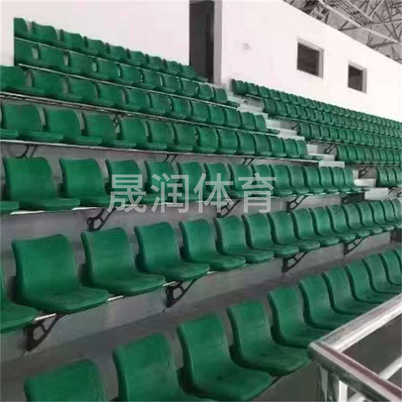厂家批发直立 斜挂腿座椅 体育馆看台椅移动伸缩看台座椅