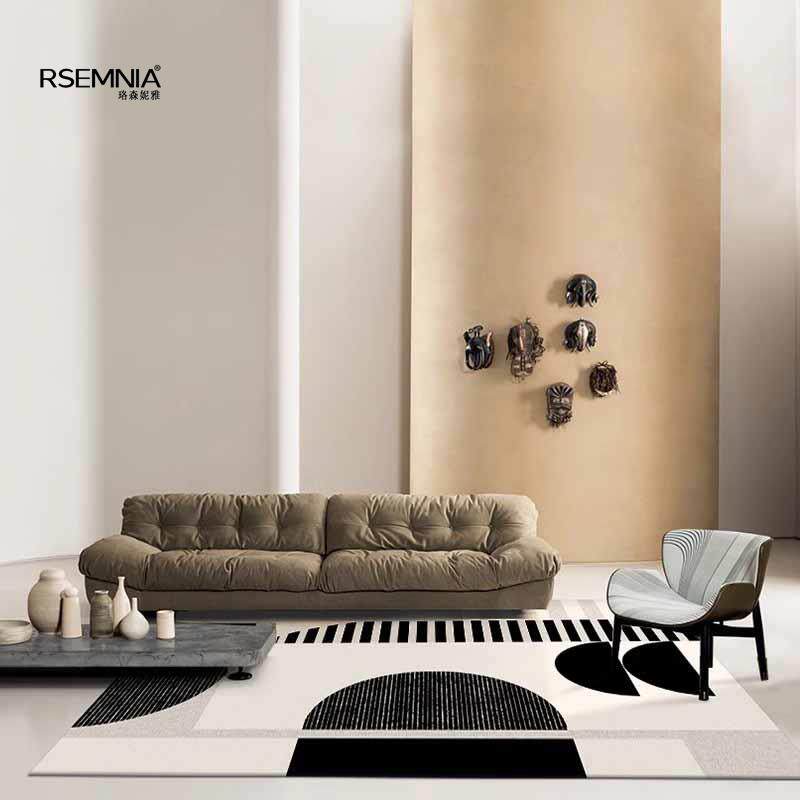 地毯客厅卧室轻奢茶几地垫沙发北欧风欧式家用简约客厅现代风极简