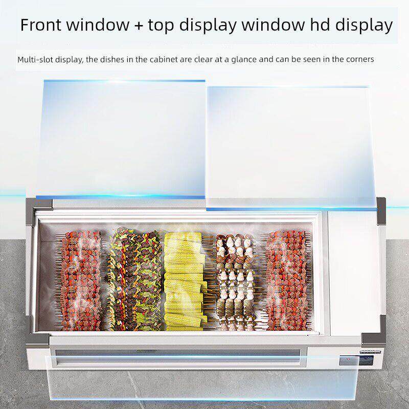 星星冰柜商用台式柜台面柜冷冻冷藏三轮车移动摆摊烧烤炸串展示柜