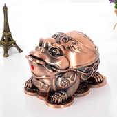 新款 摆件家用 蟾蜍烟缸家居招财进宝 中式 工艺创意摆件 客厅个性