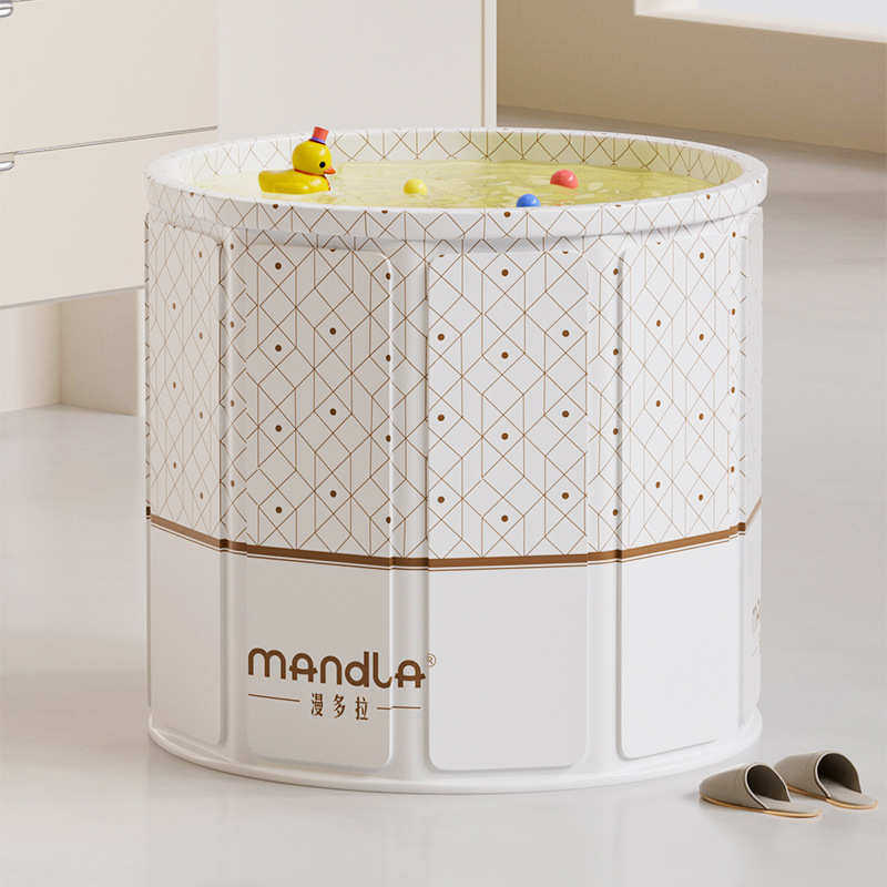 儿童家用浴缸学生免可折叠安装浴盆桶洗澡保温全身坐泡澡大人桶沐