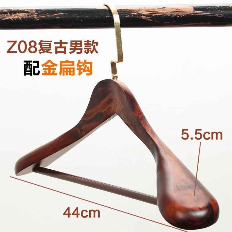 高档成衣人大男女实木西装架宽衣肩无痕家用柜酒店宾馆衣衣架木质