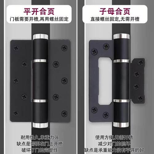 酒店门自动合页隐形门闭门器液压门铰宾馆专用静音加厚弹簧合页厂