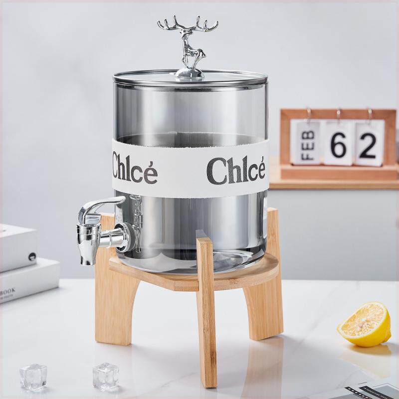 可乐饮料密封罐家用耐高温玻璃青梅泡酒瓶带龙头泡酒坛葡萄酿酒瓶