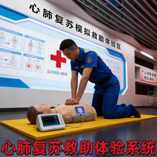 VR心肺复苏急救训练人体教学模型模拟人工呼吸医学用假人动感平台