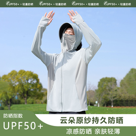 防晒衣女2024夏季冰丝长款全身，防紫外线upf50+轻薄防晒服外套