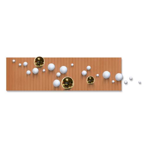 金属球客厅现代装饰画沙发背景墙横幅大尺寸主卧卧室床头挂画立体