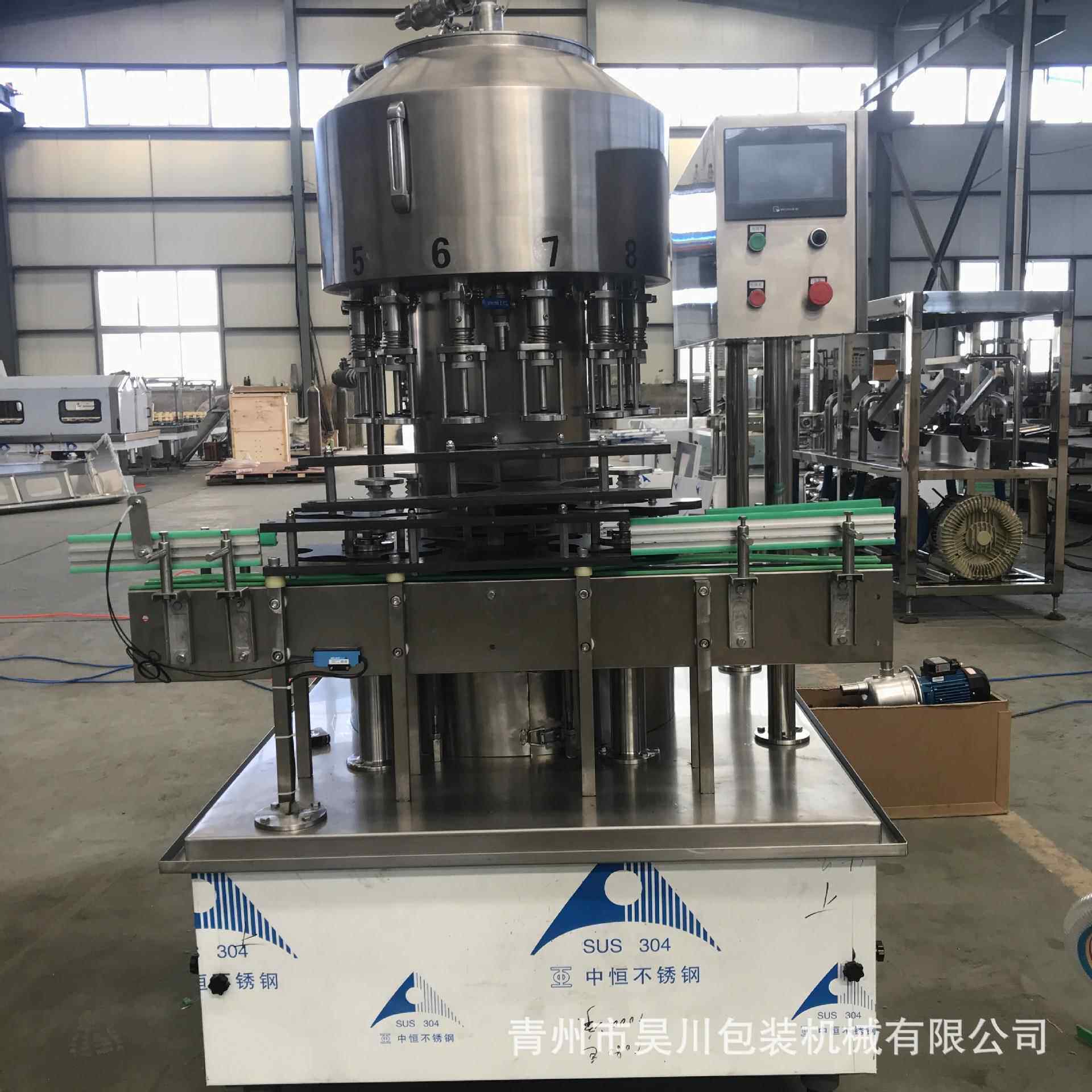 全自动12头负压灌装机 红酒水果酒酱油醋起沫起泡液体负压灌装机