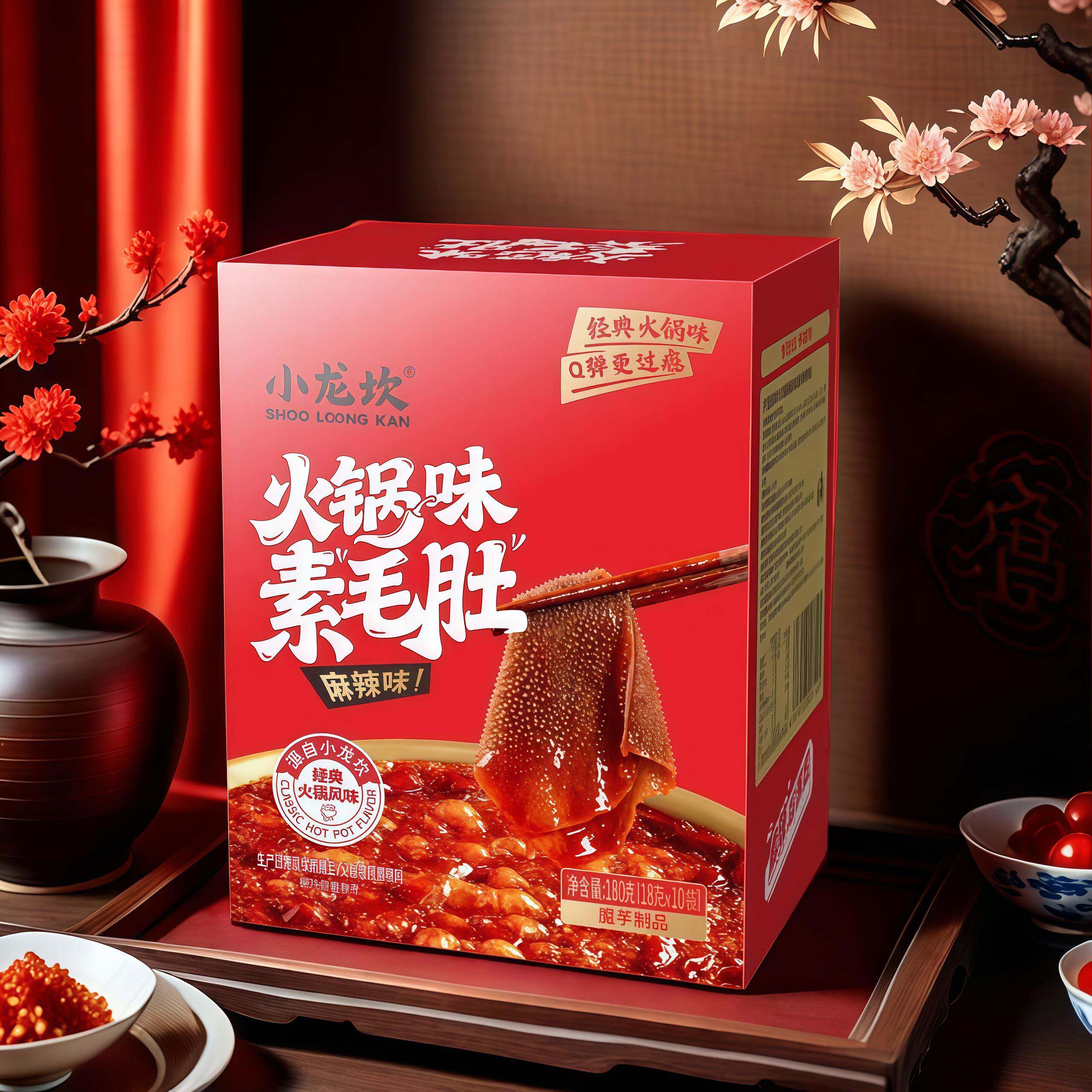解馋素肉小零食小龙坎素毛肚火锅味麻辣魔芋爽素肉解馋好吃的零食