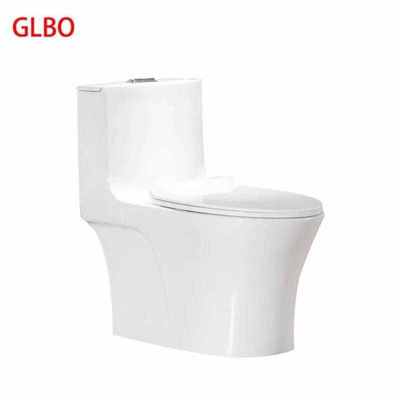 GLBO低音缓降陶瓷坐式马桶普通座便器C款五孔超漩350mm坑距不包安