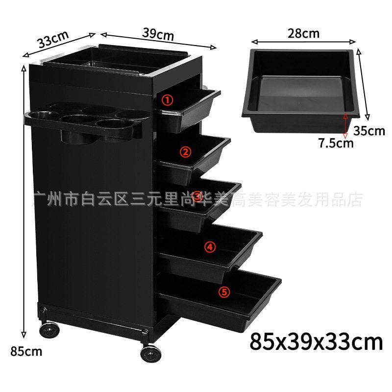 美发具车工美车推车美VRD发烫染工具车理发店杠推发车抽屉式推车2