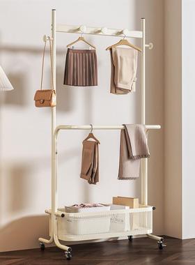 衣TSK架落地卧多能挂衣架阳台室收纳晒衣服衣架功子家用落晾地衣