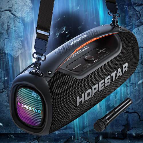 HOPESTAR-A60无线蓝牙音箱大功率100W大音量户外手提防水背带便携