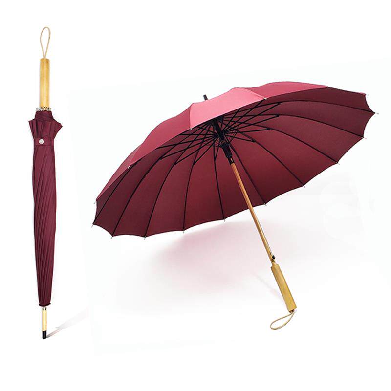 高档雨沐小清雨伞长柄大号男女覆古y告自动伞di刻字定制广伞印log