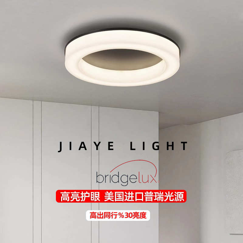 客厅北欧艺灯不锈钢主卧室式铁极吸顶灯现代设计师云石仿简意简约