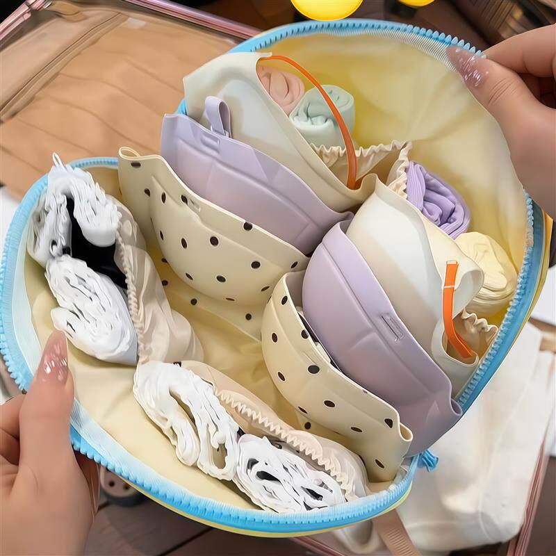旅行内衣收纳袋内裤袜子分装袋出差可携式整理包大容量分格收纳
