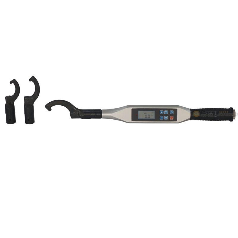 勾头数字扭矩扳手圆螺母月牙扭力扳手实验后用数显扳手测扭矩