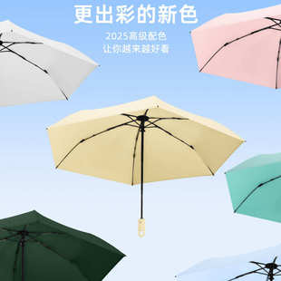 环扣彩胶挂钩羽毛伞超轻伞全自动晴雨两用轻量伞遮阳防晒太阳伞