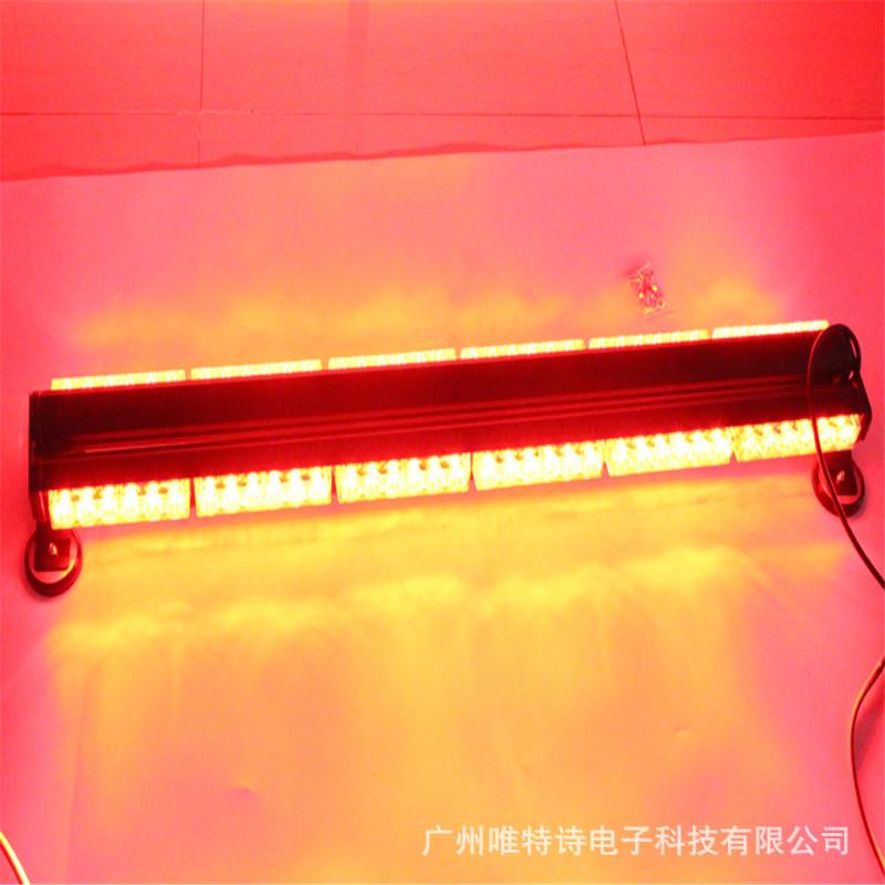 2017 汽车LED中网爆闪灯 长条双排棍子吸顶警示开道频闪灯 317-12