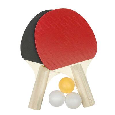 2 pcs Table Tennis Racket Set with 3 ball Play Ping Pong Pad
