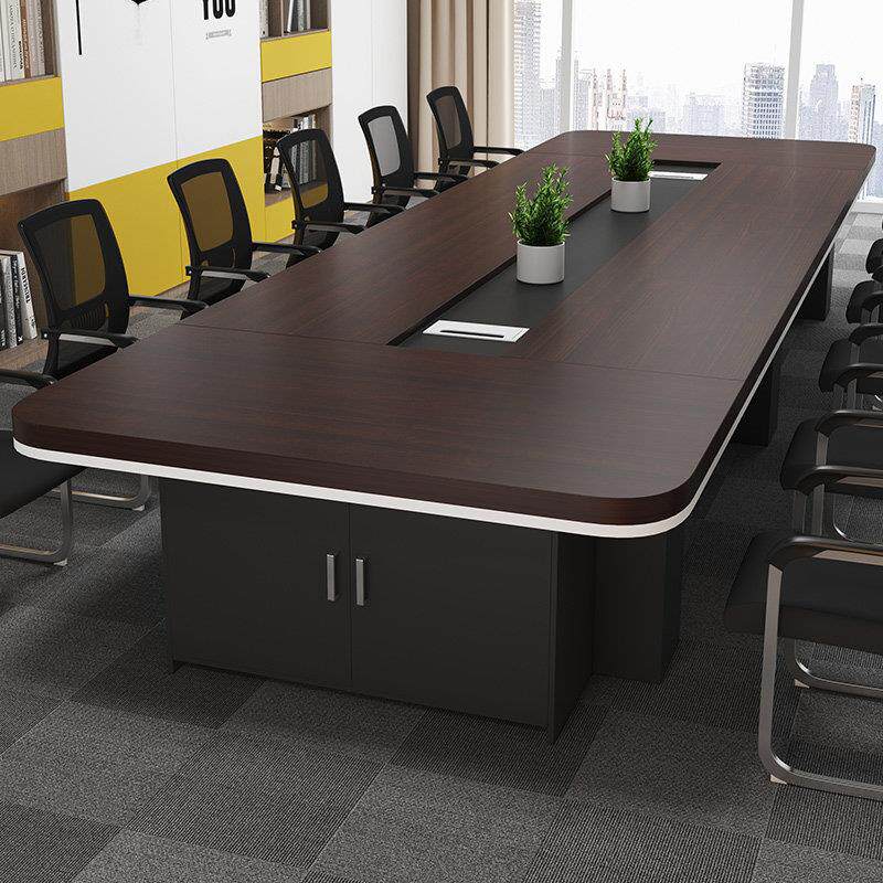 会议桌长桌简约现代长条桌会议室桌椅组合办公家俱大型员工培训桌