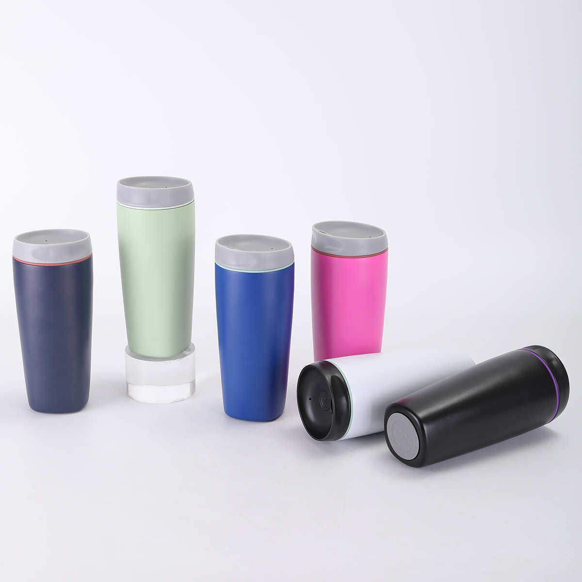 跨境现货owala同款咖啡杯内外304不锈钢保温杯户外便携车载吸管杯