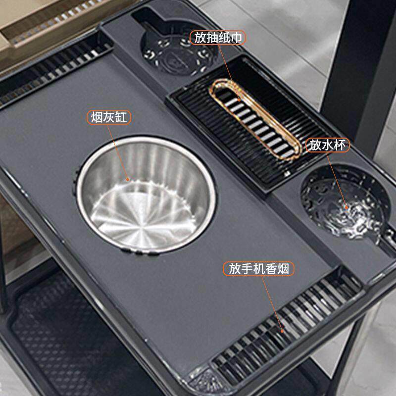 棋牌室麻将机茶几麻将桌旁小茶机茶水架放水杯塑料茶台茶吧机小桌