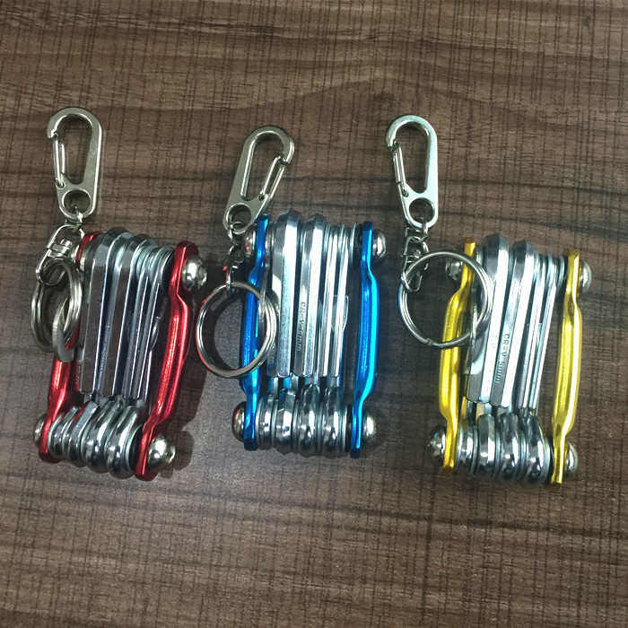 8合一多功能工具 自行车便携组合修车工具 单车修理一字十字