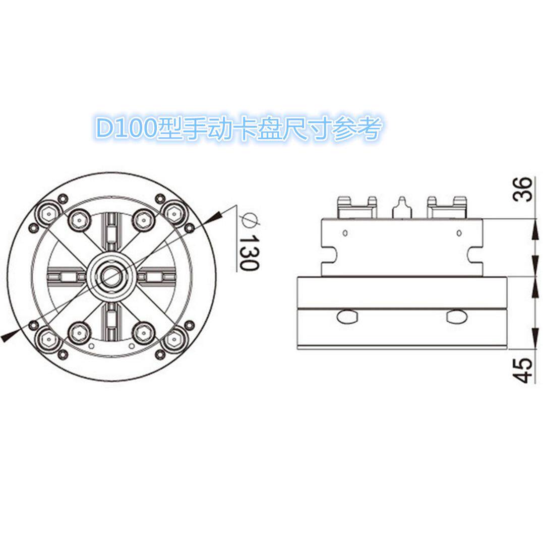 伊洛瓦火花机快速定位装夹手动母卡盘夹具治具工装底座ER-038824