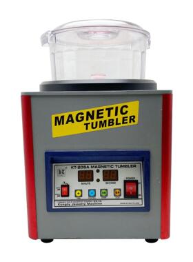 KT205A台式数显式磁力抛光机研磨机金属首饰抛光打磨去毛刺电磁式