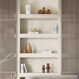 艺贝子侘寂风客厅装饰品电视柜开放格摆件现代轻奢复古中古风饰品