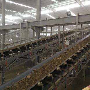 大型工地土方转运皮带机固定式 传送机 沙子石子大倾角带式