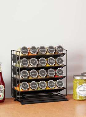 四层状置调物工架壁2313挂打孔味架厨房橱柜香网料瓶收纳架厂直销