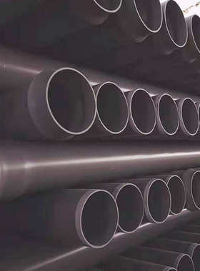 UPVC埋地排水管寸500外径PVC管大口径排水管地下给水管