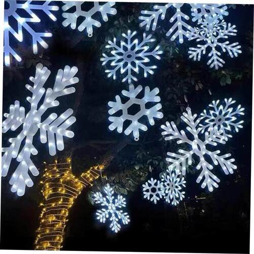 christmas decoration tree LED luminous snow lights 雪花灯