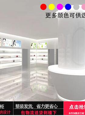 烤漆家hzp0515具化列妆陈品公司展厅品产品展示柜样直播间墙柜柜