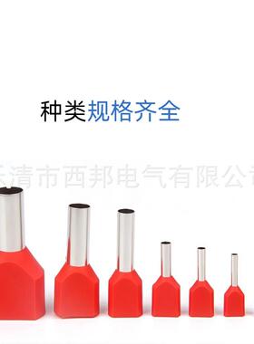 TE10-14到TE16-14双管形预绝缘端头 紫铜内芯 并线端子 镀锡外层