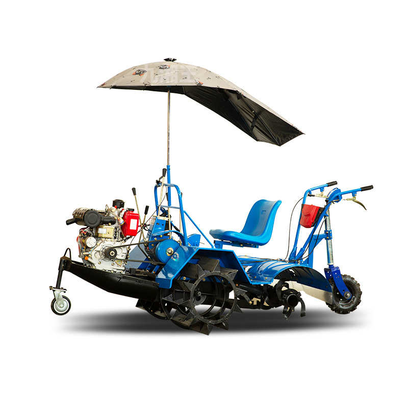 水田机耕船 乘坐式四驱打田机船式水田机旋耕机耕田机农用打田机