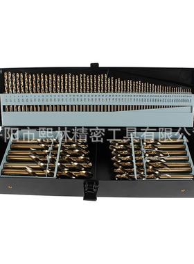 烤KKB黄钻头套装15PC高钻速钢工头木全磨不锈钢打1孔钻头组套