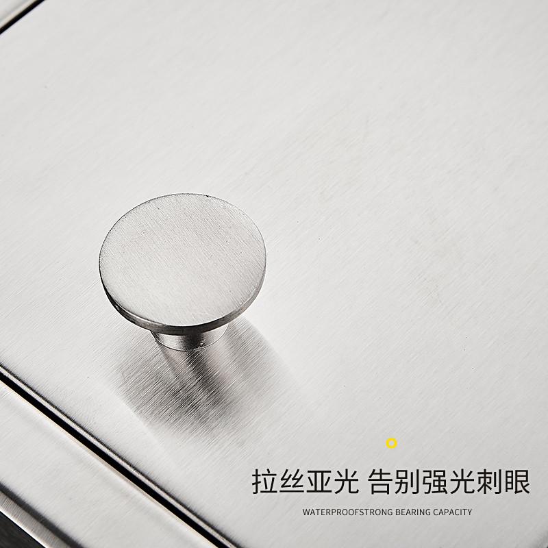 盒ke3c暗酒店嵌入式不锈钢纸巾盒卷纸304卫生间装厕