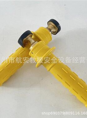 黄色绝缘引流线头绝缘跳线夹连接器配件橡胶手柄式引流线双接头