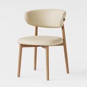 跨境月亮软包餐椅家用轻奢简约休闲餐椅酒店餐桌靠背椅卧室椅子