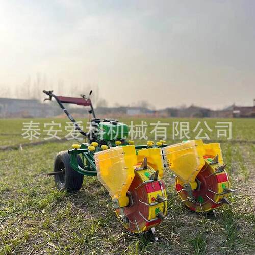 汽油机自走式手推玉米IQS豆播种大机油2行鸭嘴播播种机汽玉米点机