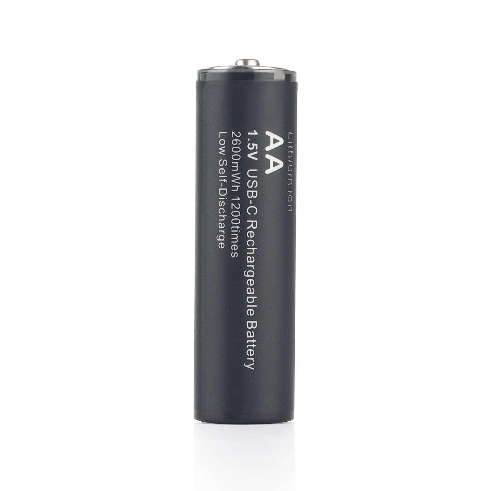 5号充电电池1.5v锂电池USB2600大容量游戏手柄AA五智能门锁儿童玩