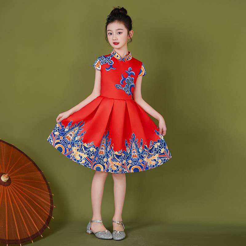 正品儿童儿合唱表演服小学生诗歌朗诵比装赛幼男园女儿童中式主持