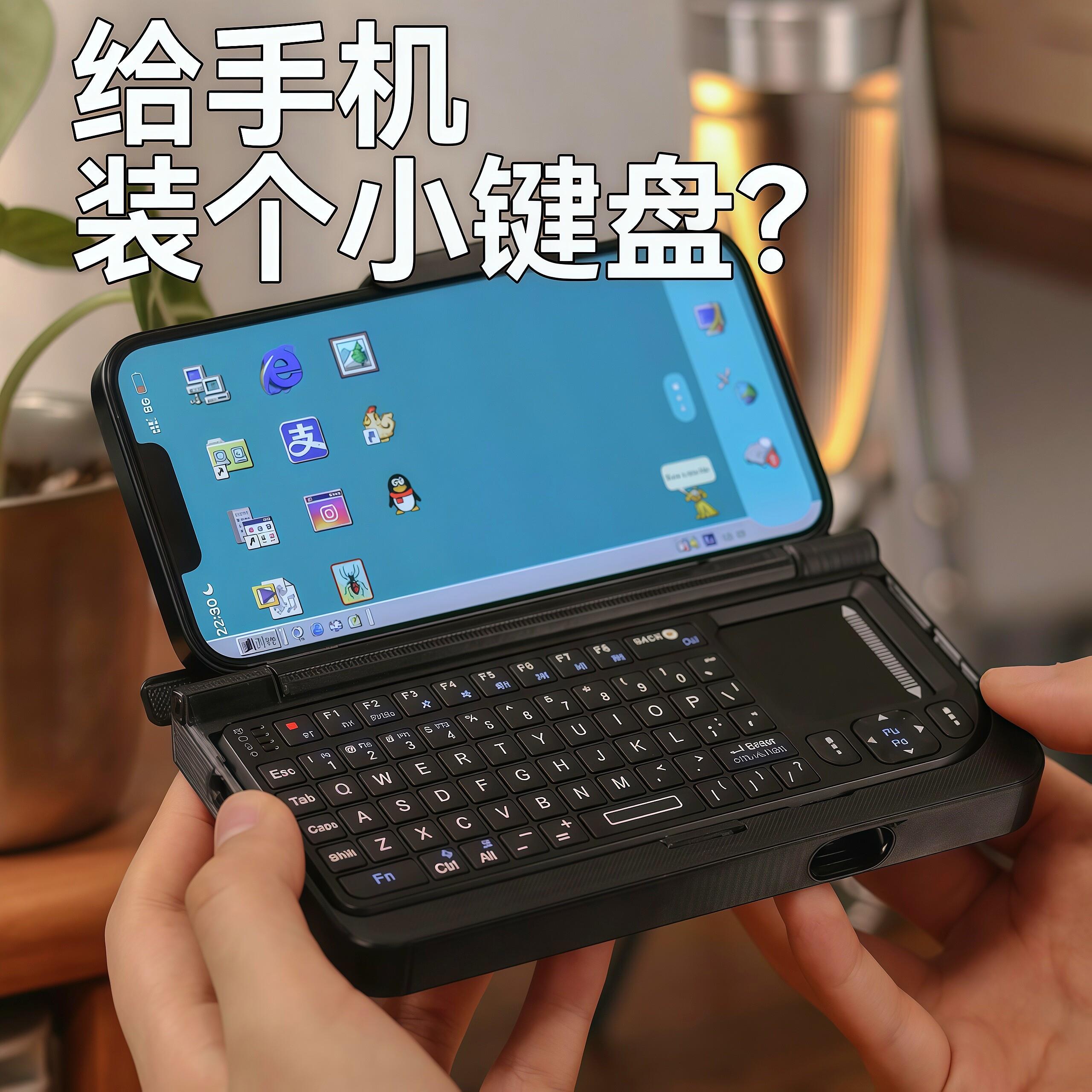 迷你蓝牙小键盘无线多功能手机平板电脑2.4G双模键鼠二合一小键盘