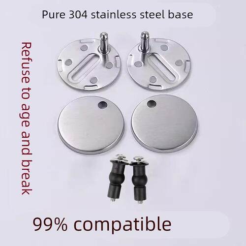 马桶盖配件固定螺丝不锈钢通用坐便器零件坐便盖卡扣螺栓盖子配件